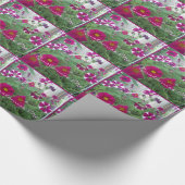 Roze Petunias Cadeaupapier (Hoek)