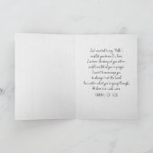 Roze Petunia's Denken aan jou Kaart (Binnen)