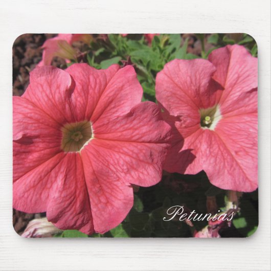 Roze Petunias Muismat (Voorkant)