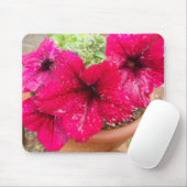 Roze Petunias Muismat (Met muis)