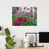 Roze Petunias Poster (Thuiskantoor)