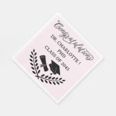 Roze PhD Afstudeerfeest Servet (Hoek)