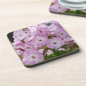Roze Phlox Bier Onderzetter (Linkerzijde)