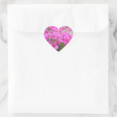 Roze Phlox Bloemen Stickers (Tas)