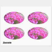 Roze Phlox Bloemen Stickers (Vel)