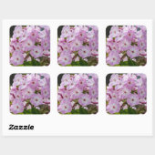 Roze Phlox Flower, Canadese fotografie Vierkante Sticker (Vel)