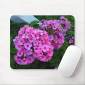 Roze Phlox Flower Mousepad Muismat (Met muis)