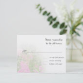 Roze Phlox responskaart Kaart (Staand voorkant)