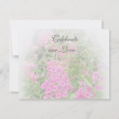 Roze Phlox responskaart Kaart (Achterkant)