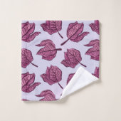 Roze Physalis Flower Pattern Pastel Botanical Bad Handdoek (Wasdoekje)
