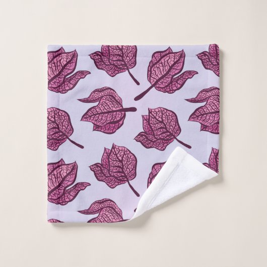Roze Physalis Flower Pattern Pastel Botanical Bad Handdoek (Wasdoekje)