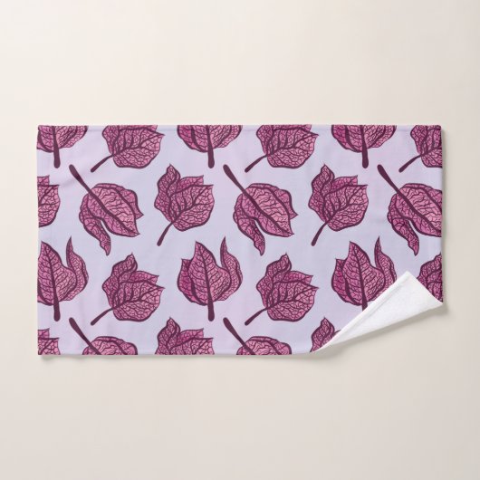 Roze Physalis Flower Pattern Pastel Botanical Bad Handdoek (Handdoek)