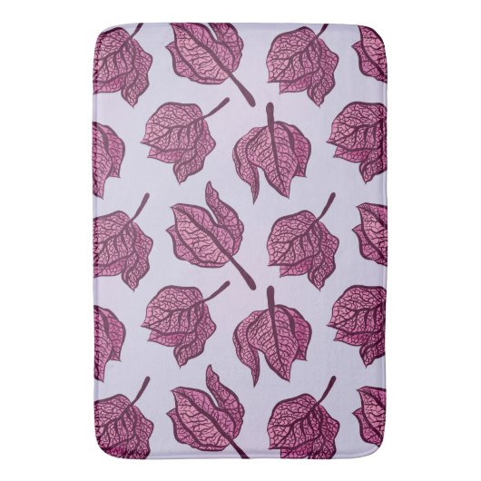 Roze Physalis Flower Pattern Pastel Botanical Badmat (Voorkant Verticaal)