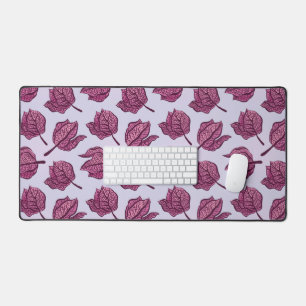 Roze Physalis Flower Pattern Pastel Botanical Bureaumat