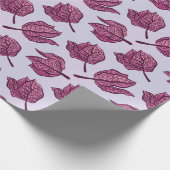 Roze Physalis Flower Pattern Pastel Botanical Cadeaupapier (Hoek)