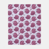 Roze Physalis Flower Pattern Pastel Botanical Fleece Deken (Voorkant)