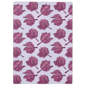 Roze Physalis Flower Pattern Pastel Botanical Klembord (Achterkant)