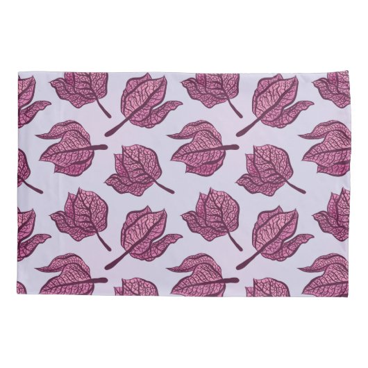 Roze Physalis Flower Pattern Pastel Botanical Kussensloop (Achterkant)