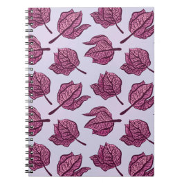 Roze Physalis Flower Pattern Pastel Botanical Notitieboek