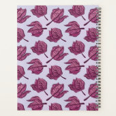 Roze Physalis Flower Pattern Pastel Botanical Planner (Achterkant)