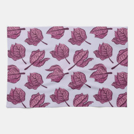 Roze Physalis Flower Pattern Pastel Botanical Theedoek