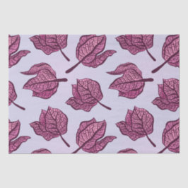 Roze Physalis Flower Pattern Pastel Botanical Tissuepapier