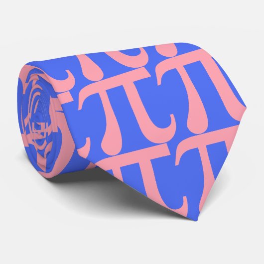 Roze Pi Stropdas (Opgerold)