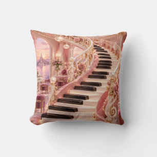 Roze Piano Trap Romantisch Paleis Kussen