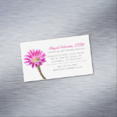 Roze Piazza cactus flower in bloom, LCSW Magnetisch Visitekaartje (Voorbeeld)