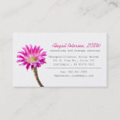 Roze Piazza cactus flower in bloom, LCSW Visitekaartje (Voorkant)