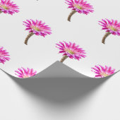Roze Piazza cactusbloem in bloei Cadeaupapier (Hoek)