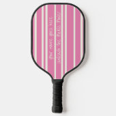 Roze Pickle Power Pickleballer speler krachtig Pickleball Paddle (Achterkant)