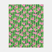 Roze pickleball luiaards 🦥 fleece deken (Voorkant)