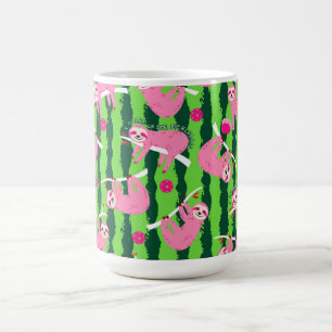 Roze pickleball luiaards 🦥 koffiemok