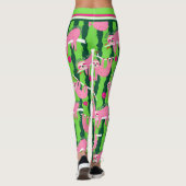 Roze pickleball luiaards 🦥 leggings (Achterkant)