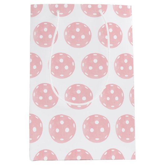Roze PickleBall Medium Cadeauzakje (Voorkant)