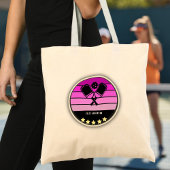 Roze Pickleball Paddle Canvas tas