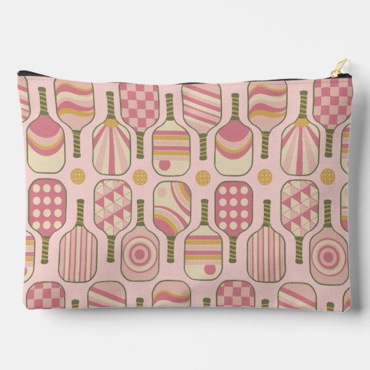 Roze Pickleball Paddles met Monogram Etui (Achterkant)