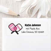 Roze Pickleball Sport Etiket (Insitu)