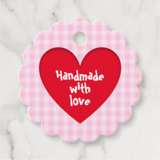 Roze picknick love hart bedankjes labels