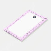 Roze pictogram Mitzvah noot Post-it® Notes (Schuin)
