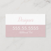 Roze pictogram Witte zalm Visitekaartje (Achterkant)