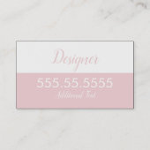 Roze pictogram Witte zalm Visitekaartje (Achterkant)