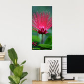 Roze pieken poster (Thuiskantoor)