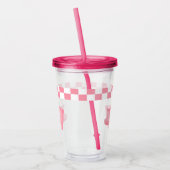 Roze pig acryl drinkbeker (Links)