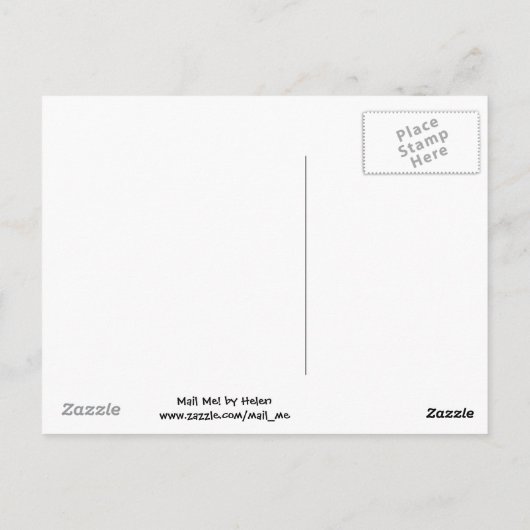 Roze pig briefkaart (Achterkant)