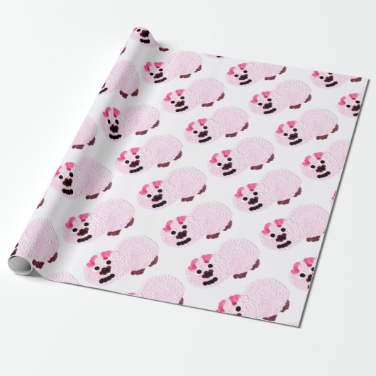 Roze pig cadeaupapier (Uitgerold)