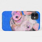 Roze pig Case-Mate iPhone case (Achterkant (horizontaal))