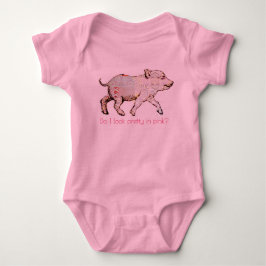 Roze pig en buiken romper