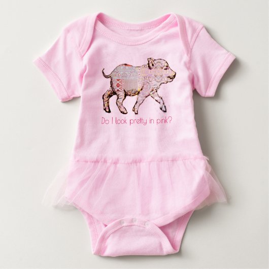 Roze pig en buiken romper (Voorkant)